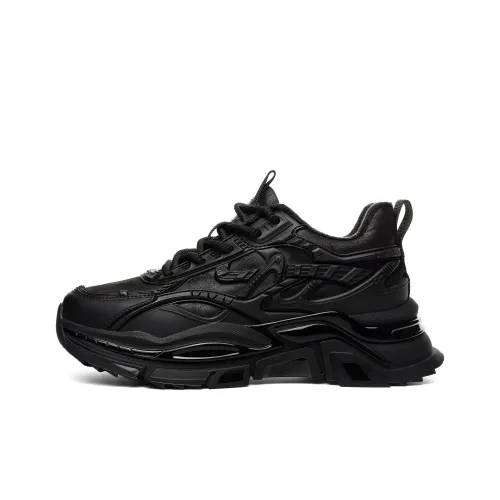 JEEP SPIRIT MID Топ Толстая подошва Кроссовки Мужские Графитовый Черный