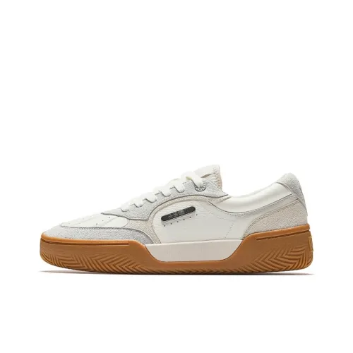 ANTA Owen Hélà TRIBE Амортизация Устойчивость к истиранию Легкий Низкий Топ Скейтборд Кроссовки Мужские Белый Серый