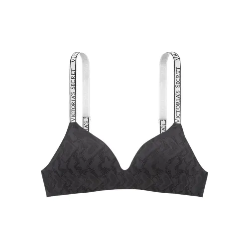 Victoria's Secret Бюстгальтер Женский Черный Змеиная кожа с принтом