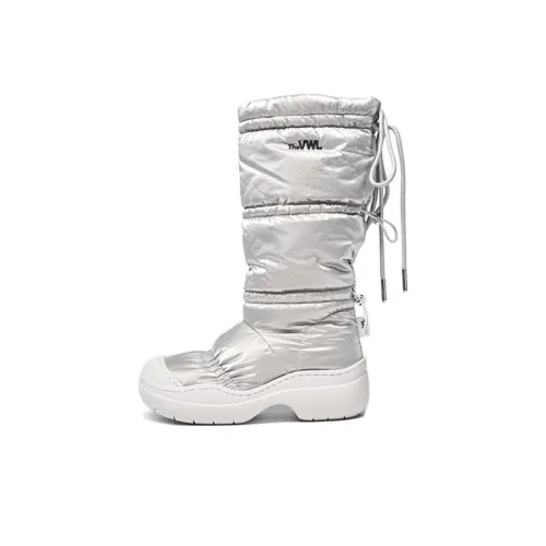 VWL Колено Высокие сапоги Женские Серебряные