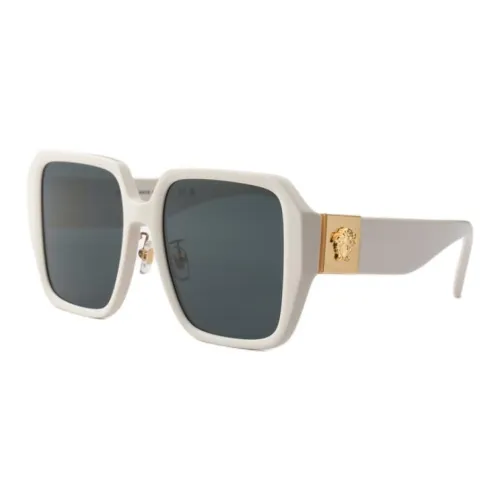 VERSACE Полиамидное волокно Квадратные Солнцезащитные очки Женские Серые