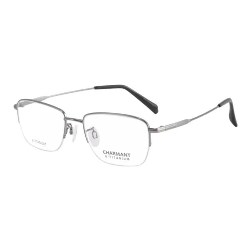 CHARMANT Литьевые оправы для очков из β-тиτανина с нерегулярной формой унисекс металлический серый