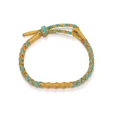 Синий браслет с шнурком "Облако" Ascending