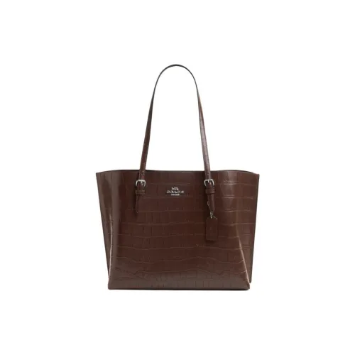 COACH Mollie Кожа Тоут Сумка Сумка для покупок Сумка Сумка через плечо Большая Женская Кленовый