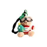 Плюшевый рождественский медведь [снеговик]