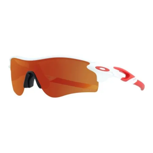 Oakley Пластик Нерегулярная форма Солнцезащитные очки Мужской Красный