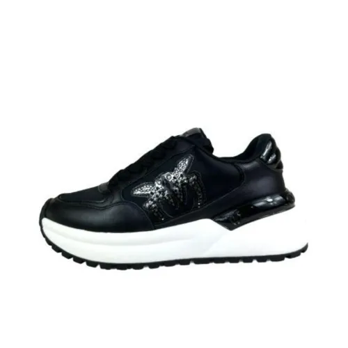 PINKO Gem Low Top Черные Женские массивные кроссовки
