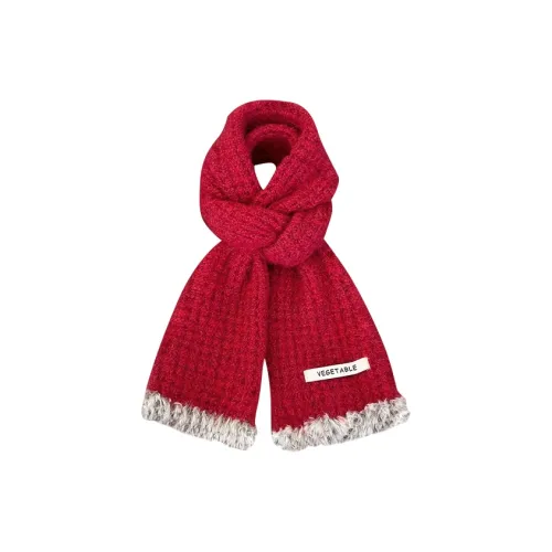 Narandu Полиэстер Трикотаж Шарфы Женские Хаки Бордовый