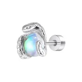 Серьги в форме змеи, многоцветные, с цирконием [Одиночный]