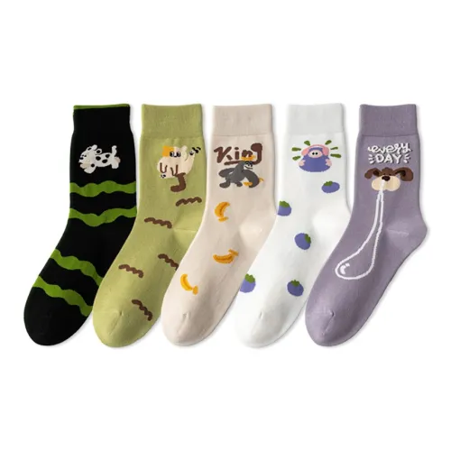 COTTON CHEESE Носки Crew Унисекс упаковка из 5 пар