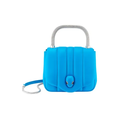 BVLGARI X AMBUSH Коллаборация Овечья шкура Сумка Унисекс Ярко-синий