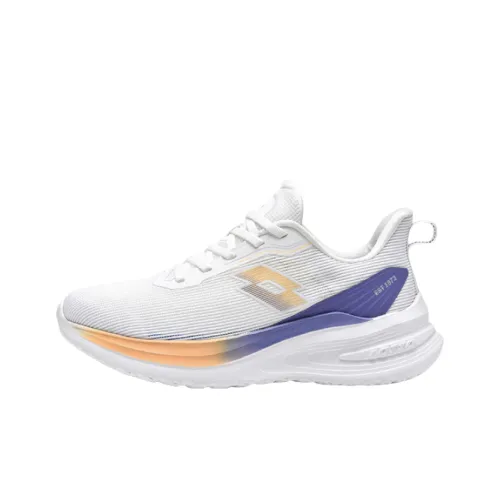 LOTTO Slip-resistant Abrasion-resistant Low-top Беговые кроссовки Женские Белые