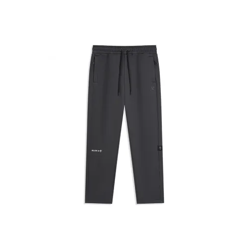 XTEP Sports Life Collection Вязаные тренировочные брюки Мужские Полумесяц Серый