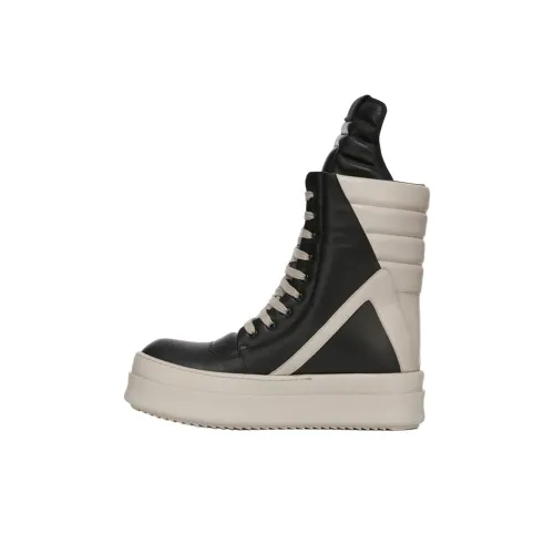 RICK OWENS совместный бренд RO Geobasket Высокие Кроссовки для скейтбординга Мужские Черные