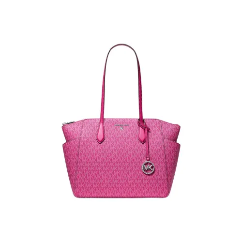 MICHAEL KORS Marilyn Покрытый холст Тоут Сумка Сумка для покупок Сумка Сумка через плечо Средняя Женская Розовая Красная
