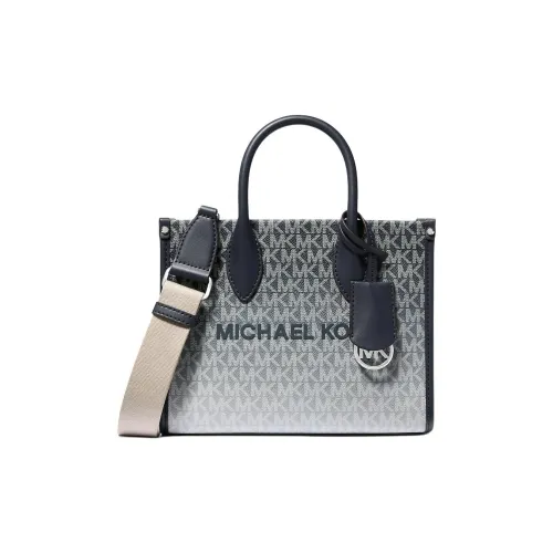 MICHAEL KORS Mirella Полиуретан Тоут Сумка Сумка для покупок Сумка на плечо Сумка Маленькая Женская Морской Синий