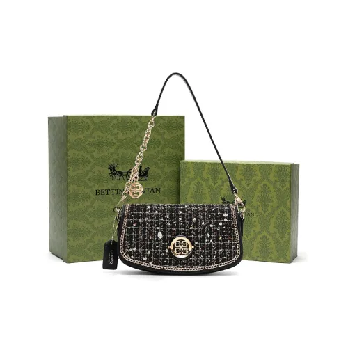 BETTINA VIVIAN ПУ (полиуретан) Сумка через плечо Женская Черная