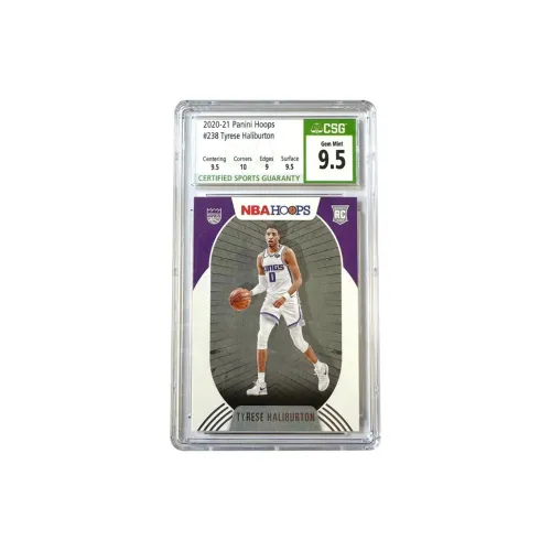 Панини Haliburton Haliburton Король Hoops Новые звезды RC Rookie Карта Звезда Карта Рейтинг 9,5 Сертифицированные карточки 1 шт