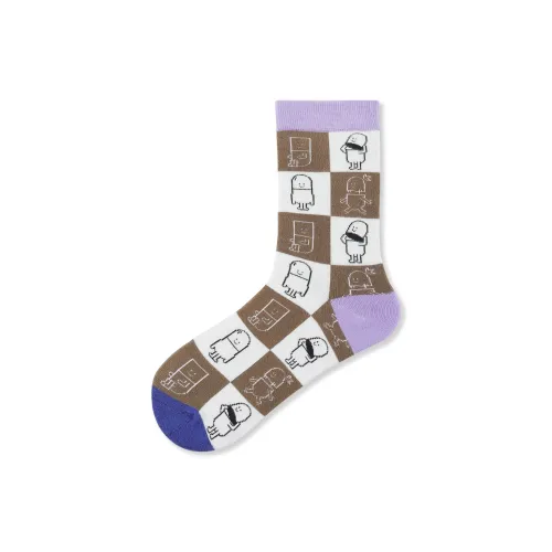 Montecto&Capsule Фиолетовые Унисекс MID Носки до икры