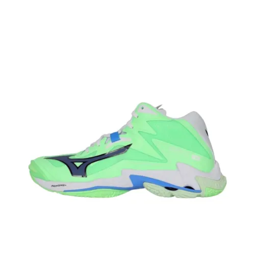 Mizuno противоскользящие устойчивые к истиранию высокие кроссовки для тренировок мужские зеленые