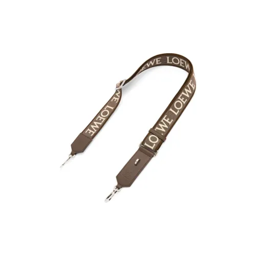 LOEWE Anagram Жаккард Телячья кожа Сумка Ремень Женские Темный цвет Сигарный