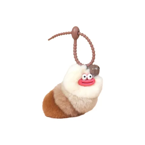 X3COMMUNE Белка Кроличий мех Причудливый Worm Куклы Плюшевый Брелок 11,5 см Рекомендуемая высота