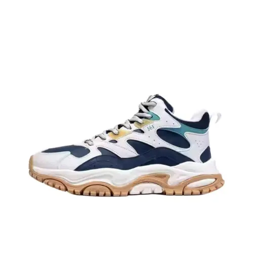 361° Yanwu Износостойкий Термический Высокий Топ Повседневная Обувь Мужская Белый Синий