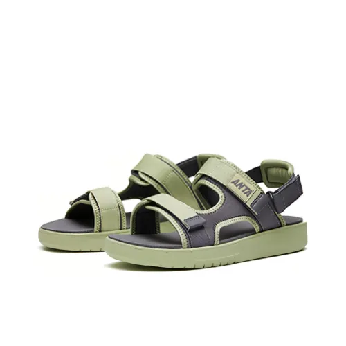 Anta Life Collection Пляжные сандалии Зеленый Серый Мужской