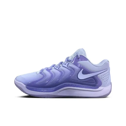 Nike KD 17 Баскетбольные кроссовки Low Топ Фиолетовый Синий Мужской