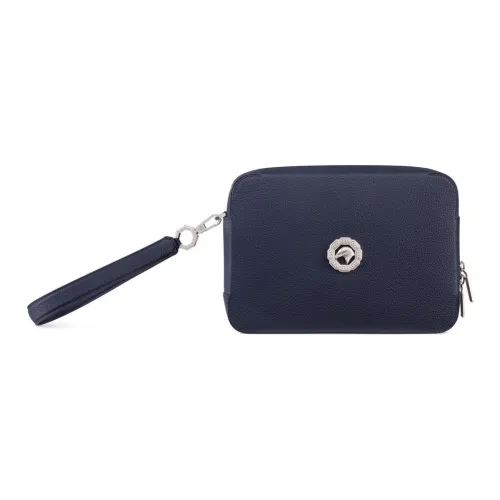 STEFANO RICCI Телячья кожа Кожаный клатч Мужской Синий