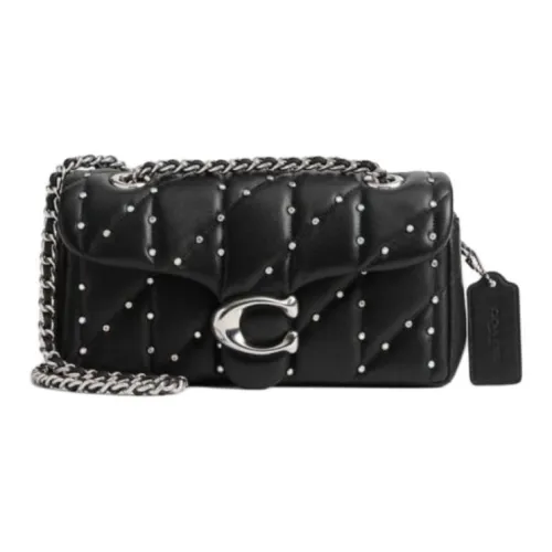 COACH Tabby Sheepskin Crossbody Bag Shoulder Bag Small Women's Black