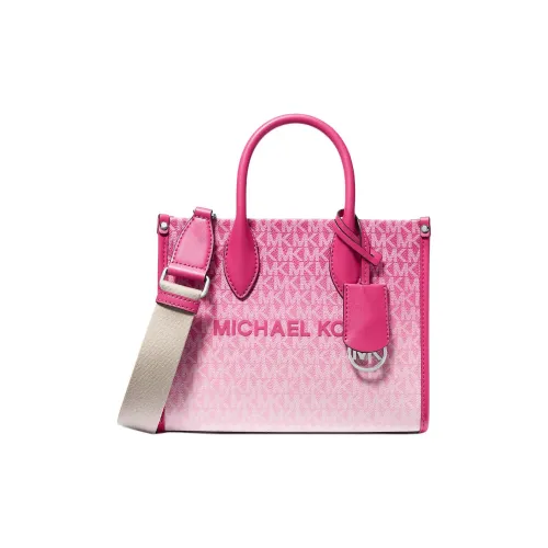 MICHAEL KORS Mirella Полиуретан Тоут Сумка Сумка для покупок Сумка на плечо Сумка Маленькая Женская Розовая