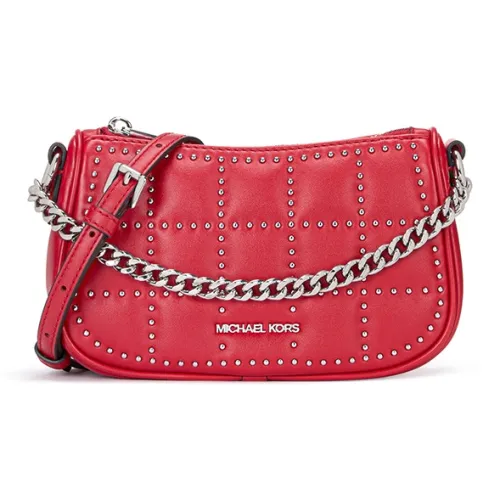 MICHAEL KORS CARMELA Искусственная кожа Сумка через плечо Седло Сумка Сумка для плеча Женская Красная