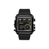 Черный циферблат, черный ремешок