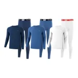 Полночный синий + Озерно-голубой + Молочный белый (Зимний набор из 3 предметов - Бесплатная доставка)