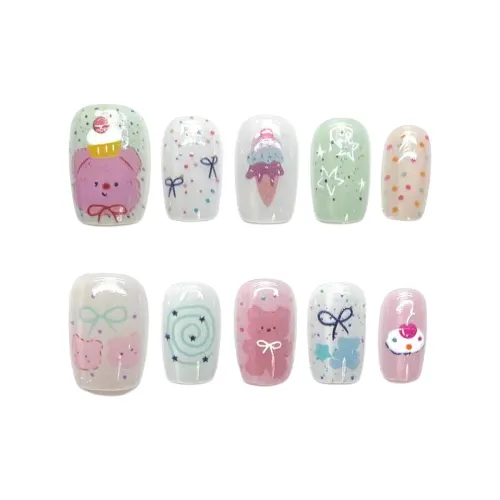 Song Biography Сладкий стиль Дофаминовая одежда Медвежонок с детским мультяшным стилем 15 мм короткий LADDER