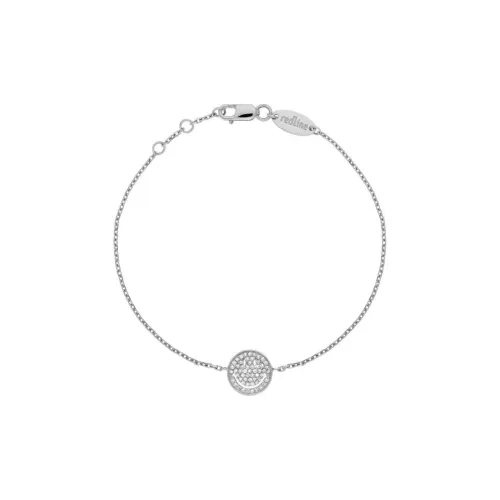 Redline 14K Белое золото с бриллиантовым браслетом Женское серебро