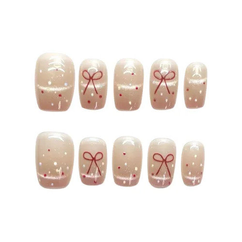 Song Biography SOFT WARM Сердце Бант Гороховый узор Осветляющий 15 мм Короткий LADDER