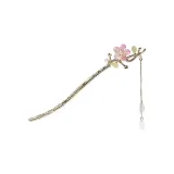 Цветочно-розовая шпилька для волос