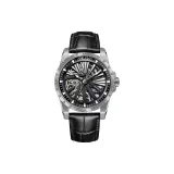 Белый корпус, черный циферблат, черный ремешок - RMS-U-YBB