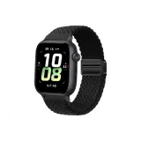 Черный [Магнитная застежка | Вязаная ткань, ремешок]