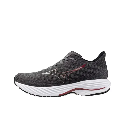Mizuno Wave Rider 28 Противоскользящий Устойчивый к истиранию Низкий Топ Повседневные Беговые кроссовки Мужские Черные