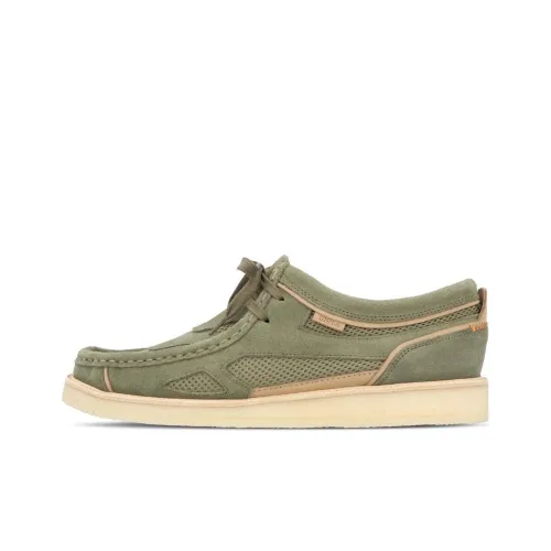 UNION x Clarks Wallabee Low Топ Повседневная обувь Мужская Зеленая