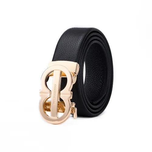 POLOMEISDO Ремень из натуральной коровьей кожи мужской практичный подарочный набор 3,5 см