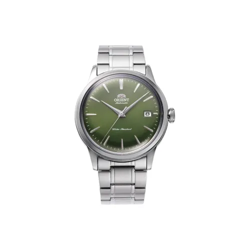 ORIENT Автоматический Ручной Механизм Металлический Ремешок Часы 38,4мм Унисекс Зеленый Циферблат