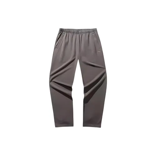 ANTA Вязаные тренировочные брюки мужские цвет темно-умбровый серый