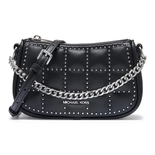 MICHAEL KORS CARMELA Искусственная кожа Сумка через плечо седельная сумка маленькая женская черная