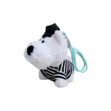 Вест-хайленд Разноцветный шнур Подвеска [Черно-белые полосы]