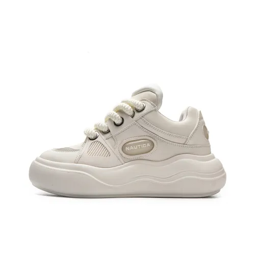 NAUTICA Противоскользящие Устойчивые к истиранию Низкие Кроссовки для скейтбординга Женские Белые