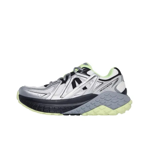 Skechers Sport Мужская Износостойкая и Легкая Низкий Верх Походная Обувь Мужская Серебряный